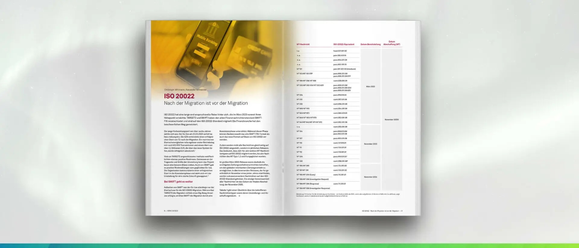 ISO 20022 - Nach der Migration ist vor der Migration (NEWS 03/2023)
