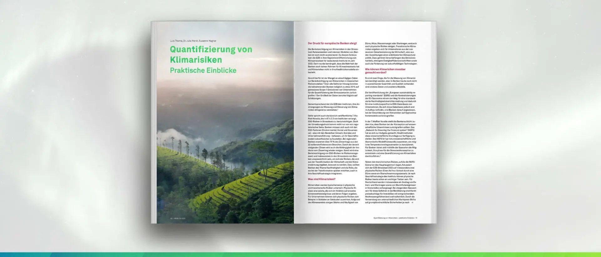 Quantifizierung von Klimarisiken - Praktische Einblicke (NEWS 03/2023)