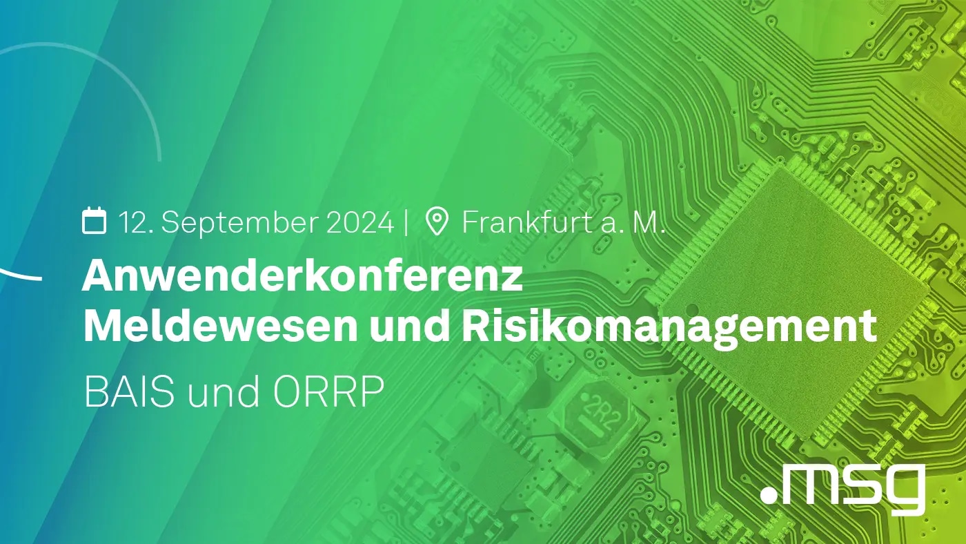 Anwenderkonferenz Meldewesen und Risikomanagement