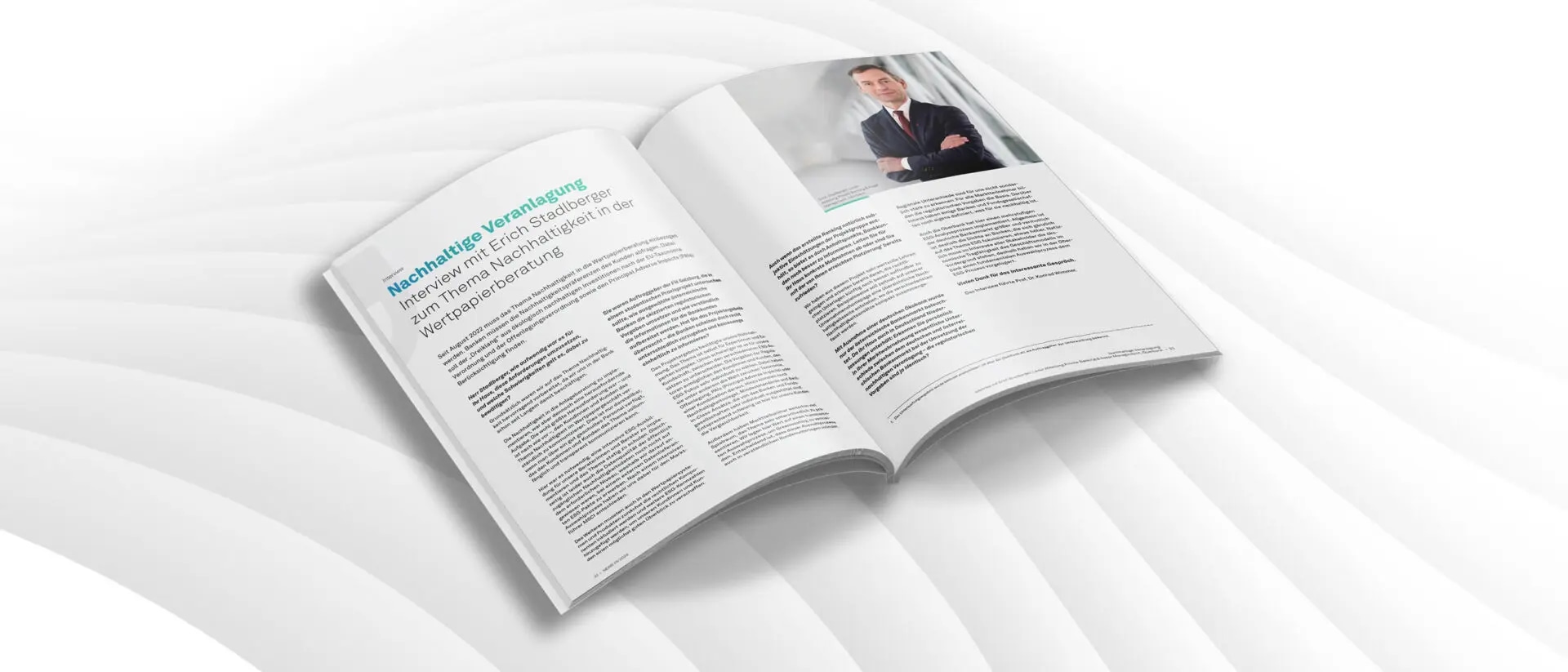 Interview zum Thema "Nachhaltige Veranlagung"